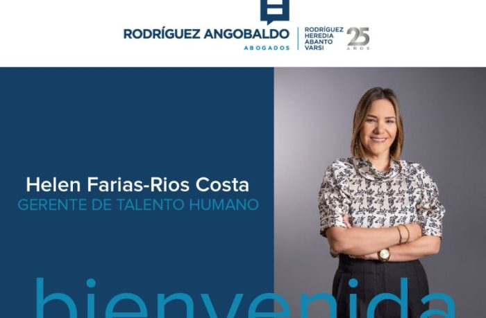 Bienvenida a Helen Farias-Rios Costa, quien se une a nosotros como Gerente de Talento Humano