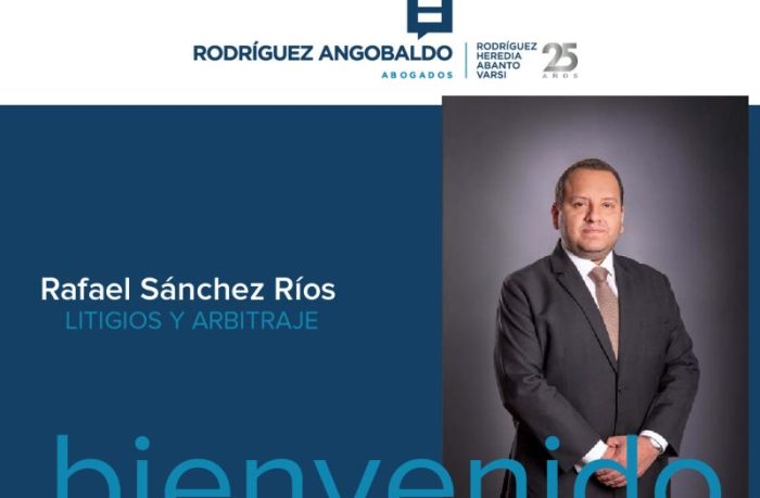 Bienvenida a Rafael Sánchez Ríos