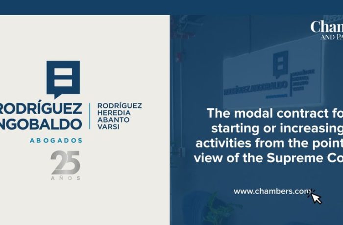 “The modal contract for starting or increasing activities from the point of view of the Supreme Court”