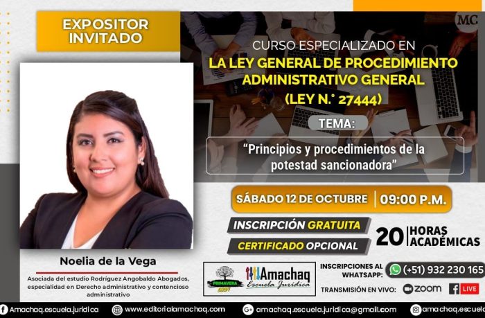 Curso especializado en la Ley de Procedimiento Administrativo General