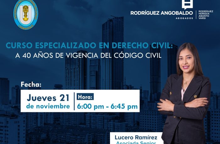 Curso Especializado en Derecho Civil: A 40 años de vigencia del Código Civil