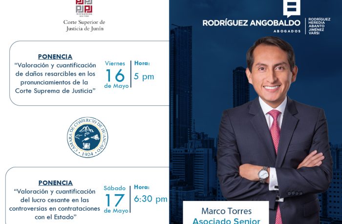 Nuestro asociado senior Marco Andrei Torres Maldonado participó en dos destacados eventos académicos de la ciudad de Huancayo
