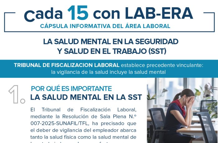 LA SALUD MENTAL EN LA SEGURIDAD Y SALUD EN EL TRABAJO (SST)