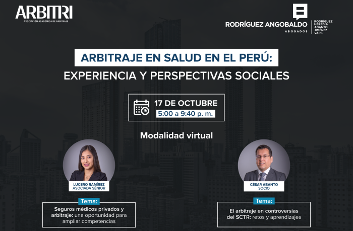 Arbitraje en salud en el Perú: experiencia y perspectivas sociales