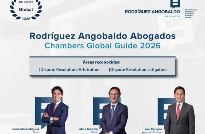 Rodríguez Angobaldo Abogados ha sido reconocida en Chambers Global Guide 2026