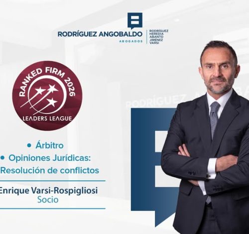 Reconocimientos a nuestro socio Enrique Varsi-Rospigliosi