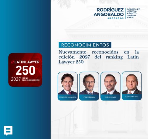 Estudio Rodríguez Angobaldo Abogados en la edición 2027 del ranking Latin Lawyer 250