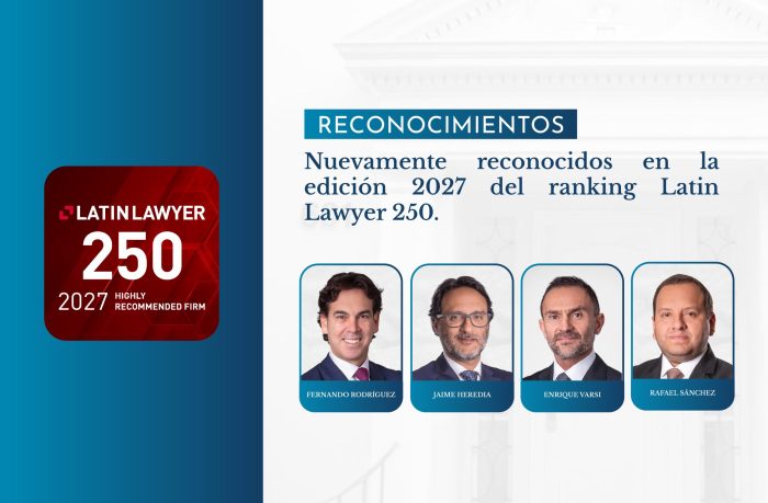 Estudio Rodríguez Angobaldo Abogados en la edición 2027 del ranking Latin Lawyer 250